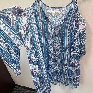 BECCA cold shoulder swim cover up